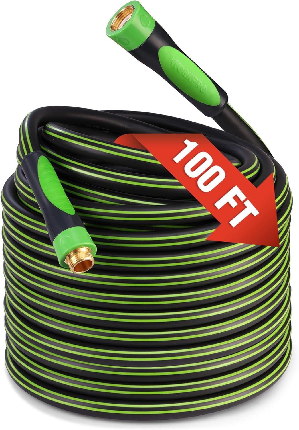 Hybrid Garden Hose 5/8 in.x 100ft, Water Hose Heavy Duty, Flexible