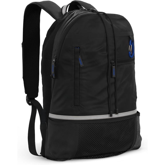 Hybrid Gym Backpack for Men & Women - 18L Backpack with Dual Water Bottle Pockets, Mesh Compartment for Gym, Travel - Water Resistant & Reflective Trim Workout Bag