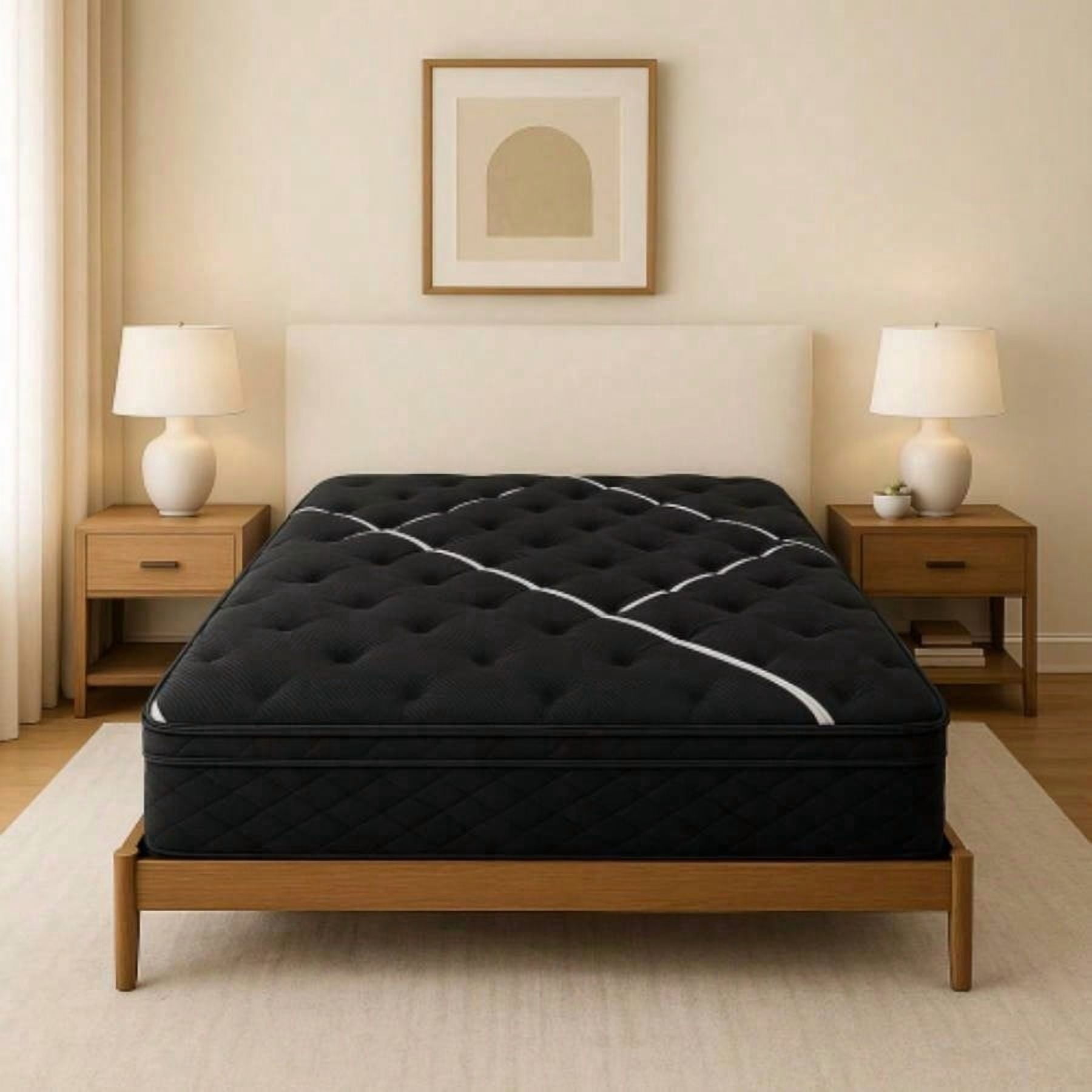 Hybrid Heartland Firm Mattress, Balanced Hardness Support, Practical Bedding for Shared Living Spaces, Full Size