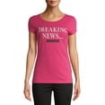 thumbnail image 1 of Hybrid Juniors' Breaking News Graphic T-Shirt, 1 of 6