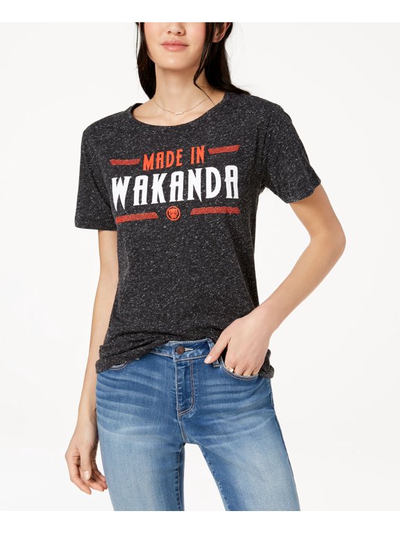 Hybrid Juniors Made In Wakanda Graphic T-Shirt Black S