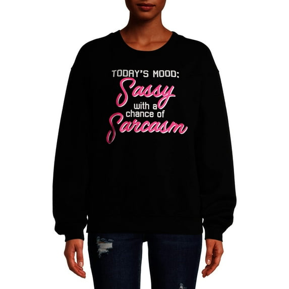 Hybrid Juniors Sassy Sarcasm Graphic Sweatshirt