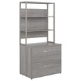 thumbnail image 1 of Hybrid Lateral File Cabinet with Shelves in Platinum Gray - Engineered Wood, 1 of 8