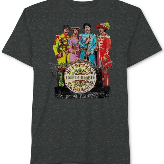 Hybrid Mens Lonely Hearts Graphic T-Shirt, Grey, Medium