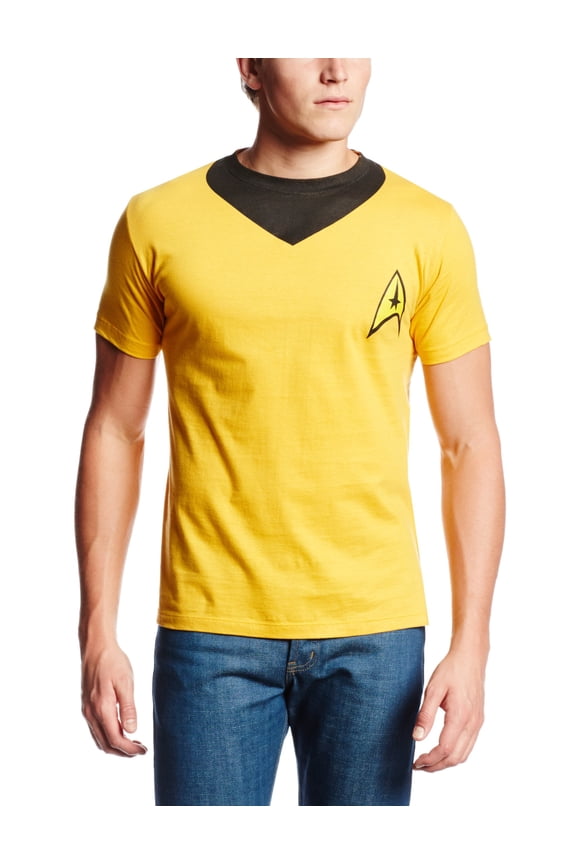 Hybrid Mens Star Trek Kirk Uniform T-Shirt