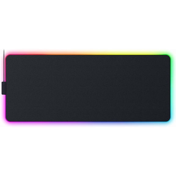 Hybrid Mouse Mat with a Soft Base & Smooth Glide: Firm Gliding Surface - Anti-Slip Base - Rollable & Portable - Anti-Fraying Stitched Edges - Water-Resistant - XXLarge