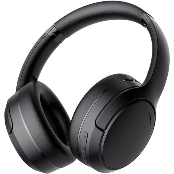 Hybrid Noise Cancelling Headphones, Over Ear Headphones with Microphone, 70H Playtime, Foldable Headphone with HiFi Audio, Deep Bass for Travel Office