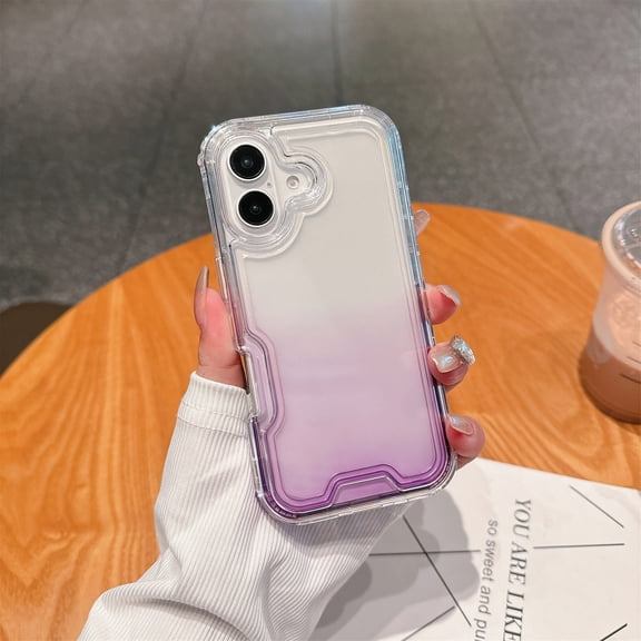 Hybrid Rubber for iPhone XS/X Case, Heavy Duty Protection Hard PC Cover+Soft Silicone Sturdy Reinforced Non Yellowing Bumper  Wireless Charging Phone Case For iPhone XS/X,Purple
