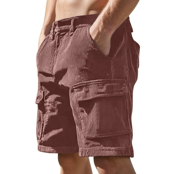 Hybrid Shorts – Athletic Slim Fit Men’s Shorts Summer Men's Casual Pocket Loose Retro Versatile Shorts