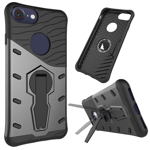 Hybrid Skin Protecion Case with Kickstand for Apple iPhone 7 Exact Fit