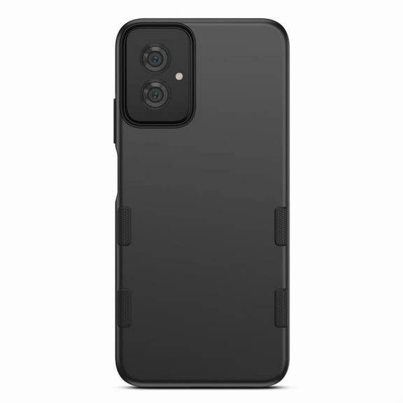 Hybrid Slim Shockproof Bumper Protective Hard PC + Rubber TPU Phone Cover Bravo Series Case for Motorola Moto G Power 5G (2024) - Black