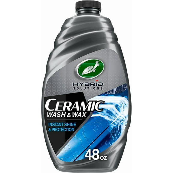 Hybrid Solutions Ceramic Wash and Wax, Easy Clean Ceramic Infused Formula Removes Dirt and Grime, Long Lasting Shine and Protection for Cars, Trucks and More, 48 oz. (Pack of 1)