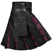 Hybrid Utility Kilts for Men Scottish Traditional Kilt with Flashes US, Numeric, 46, 48, Regular, Regular, Macdonald