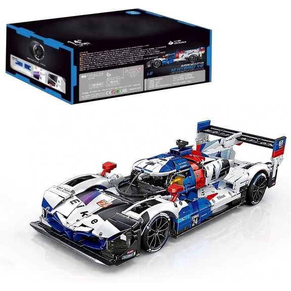 Hybrid V8 Racing Car Building Block Set, 1: 8 Scale Supercar Building Toy, 3507 Pieces Technik Racing Block Models, MOC Adult Sports Car Models