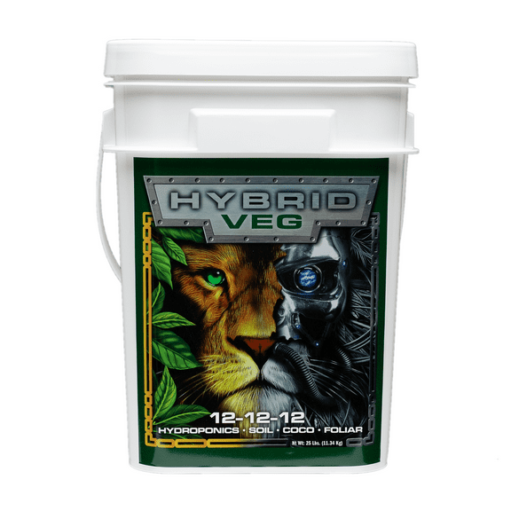 Hybrid Veg 12-12-12 Fertilizer - 25 lb Bucket by GreenGro