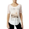 thumbnail image 1 of Hybrid Womens More Than Music Graphic T-Shirt, Off-White, Juniors, X-Small, 1 of 2