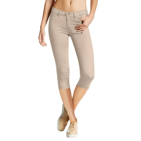 Hybrid and Company Women's Hyper Stretch Denim Capri Jeans