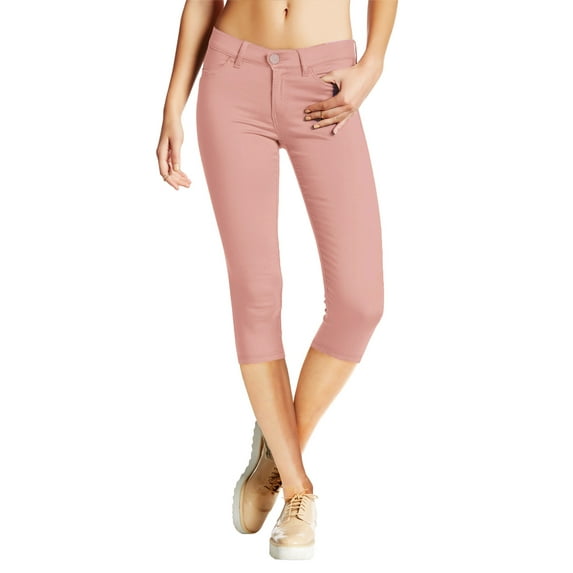 Hybrid and Company Women's Hyper Stretch Denim Capri Jeans