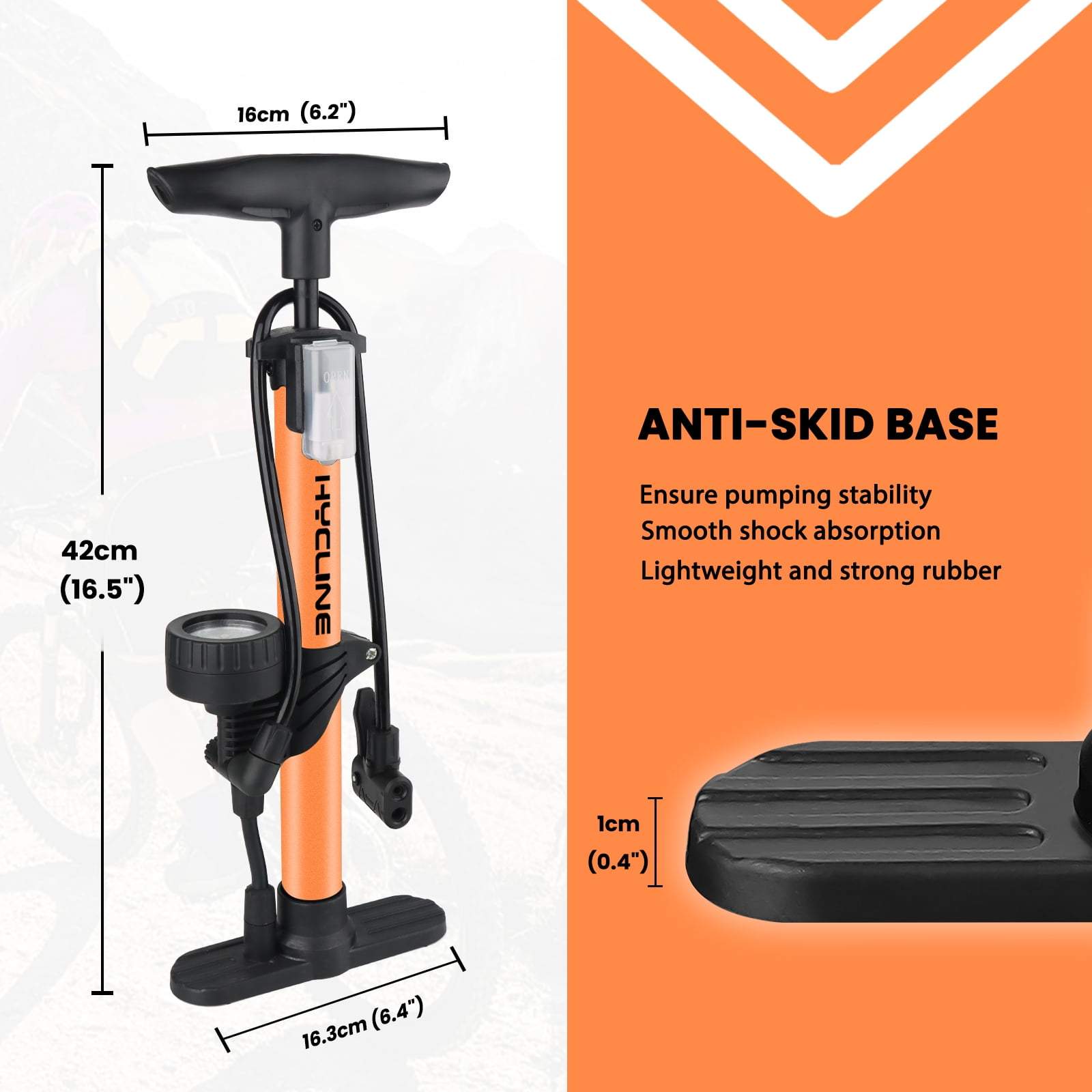 Mountain bike pump with gauge hotsell