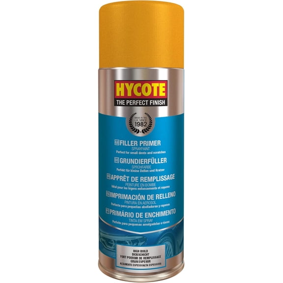 Hycote Filler Primer Spray Paint, Fast Drying High Build Base Coat, 13.5 Oz