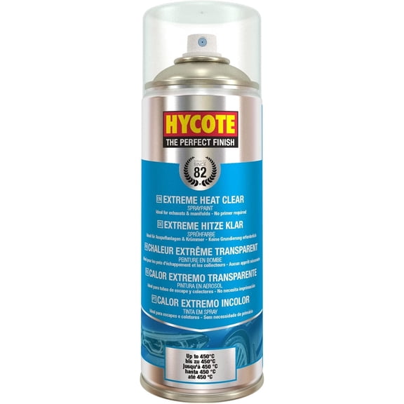 Hycote High Temp Clear Spray Paint, VHT 650C Transparent Finish, 13.5 Oz