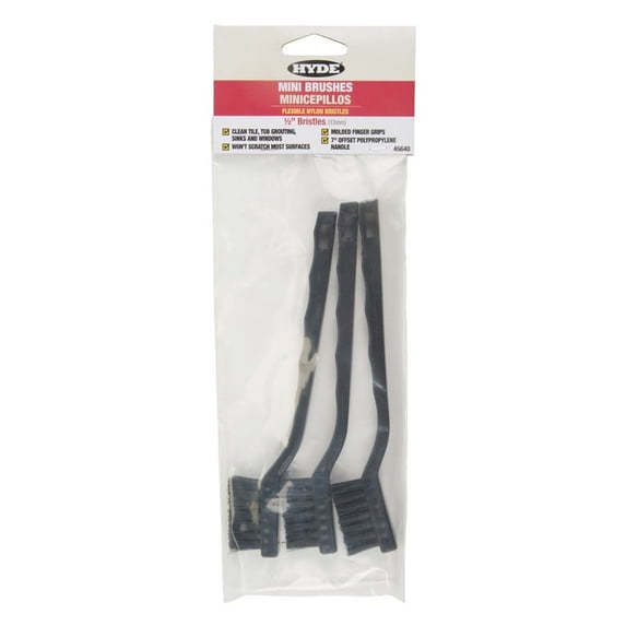Hyde 10 in. L Nylon Mini Bristle Brush, Each