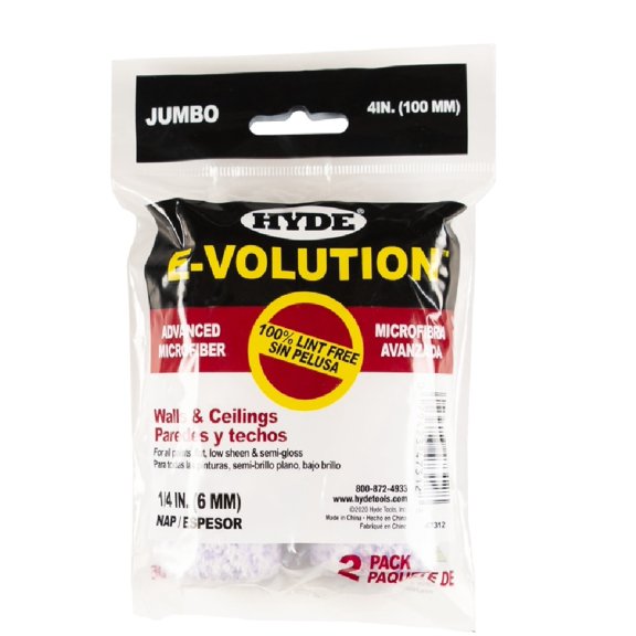 Hyde 47312 Jumbo Mini Roller Cover, 4 Inch