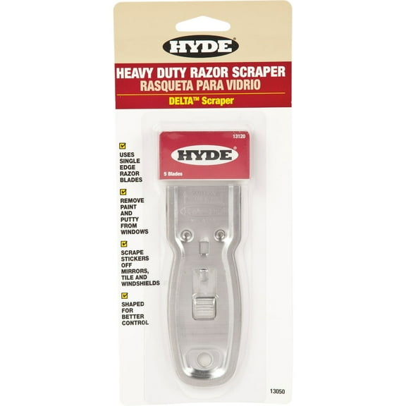Hyde Delta 1-1/2 in. W Carbon Steel Single-Edge Razor Scraper