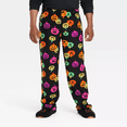 thumbnail image 1 of Hyde & EEK! Boutique Men's Pumpkin Print Halloween Matching Family Pajama Pants - Black, L, 1 of 3