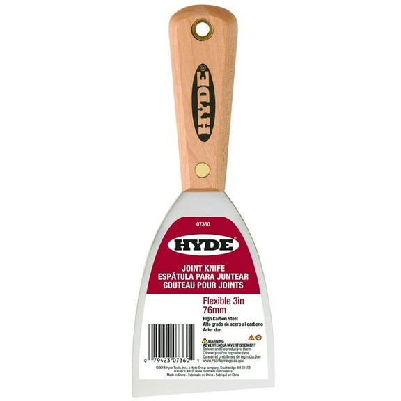 3" Hyde 07360 Hyde Hardwood Handle Carbon Steel Joint Knife