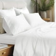 thumbnail image 1 of Hyde Lane 900 Thread Count Cotton Rich Queen Bed Sheets - Soft, Durable Alpha Cotton®, Sateen Weave, Deep Pocket 16 Inches, Ultra-Comfort Bedding Set (Queen, White), 1 of 14
