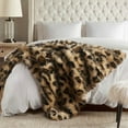 thumbnail image 1 of Hyde Lane Faux Fur Throw Blanket, Luxury Fluffy Leopard Blankets for Home Couch and Bed, Fuzzy Plush Animal Coat Color Throws for Decoration, Gift for Women, 60x80, 1 of 13