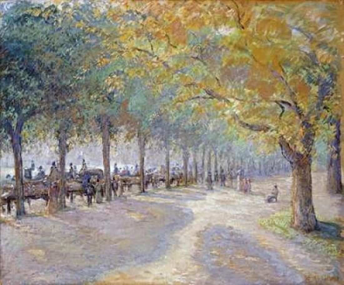 Hyde Park London Canvas Art - Camille Pissarro (20 x 24)