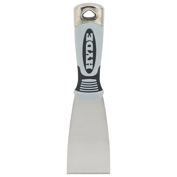 Hyde Pro Putty Knife Stiff Blade - Durable Stainless Steel - 2 in, Multicolor