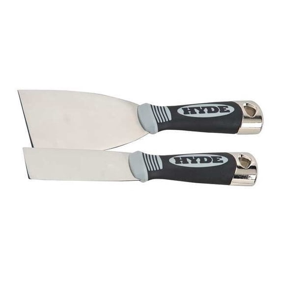 Hyde Putty Knife Set,Flexible,1-1/2,3"W,2 Pc. 48909