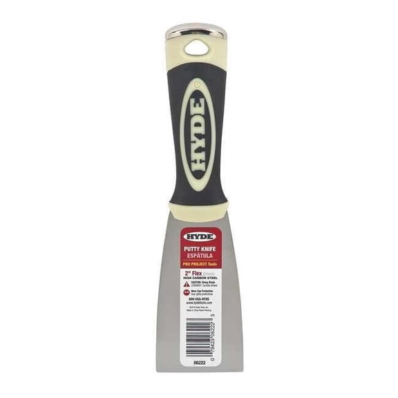 Hyde Putty Knife,Flexible,2",Carbon Steel 06222