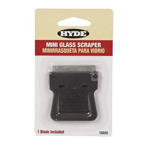 Hyde Scraper Straight Blade - Steel, Flexible Blade - 3/4-Inch Width, Black