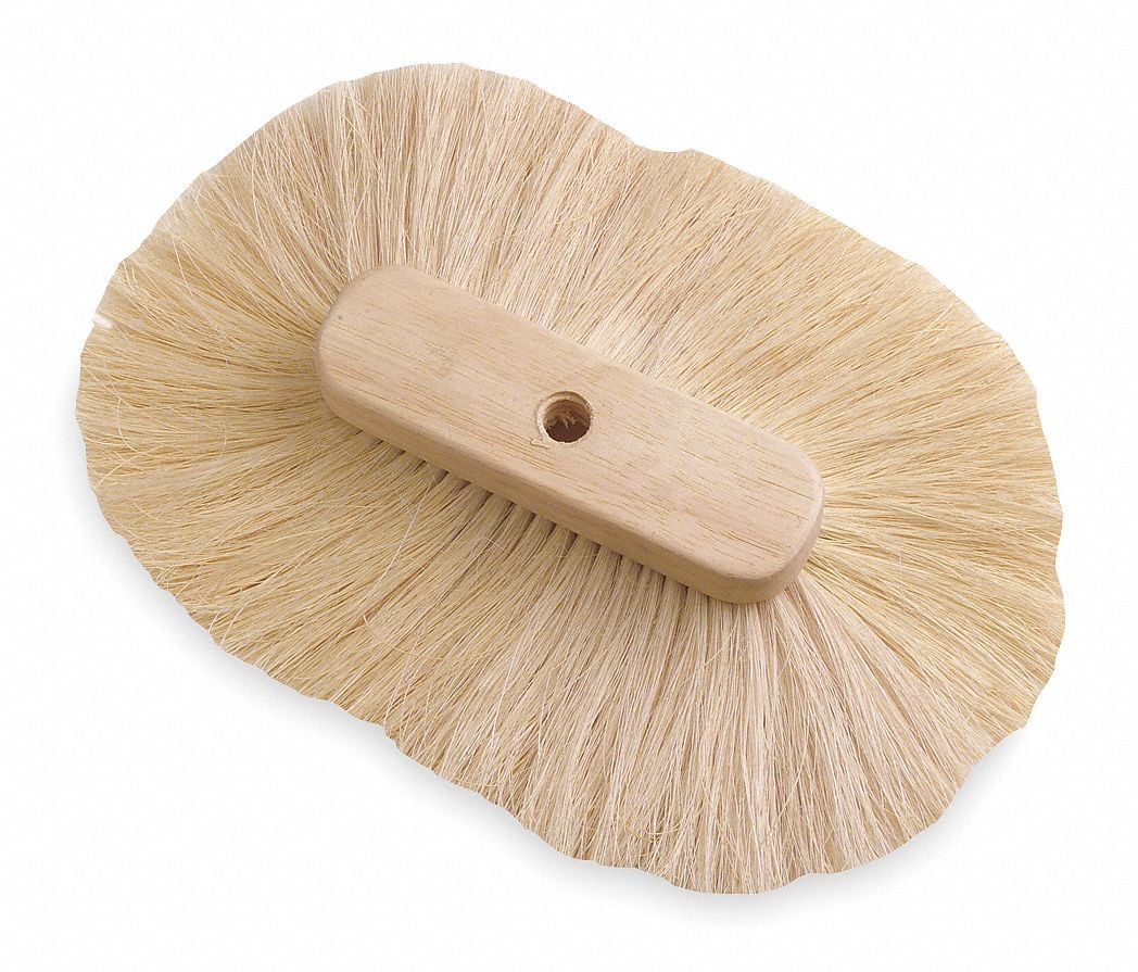 Large Natural Hemp Fiber Texture Brush with Hardwood Handle