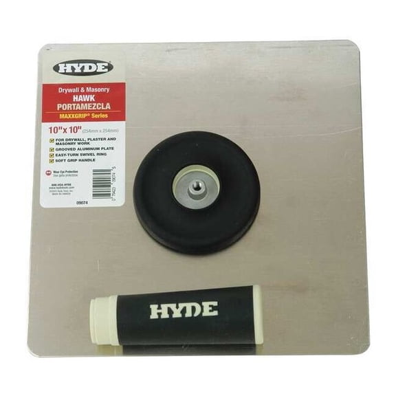Hyde Tools 09074 Drywall Hawk, 10 In, Aluminium