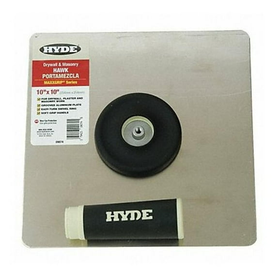 Hyde Tools 09074 Drywall Hawk, 10 In, Aluminium