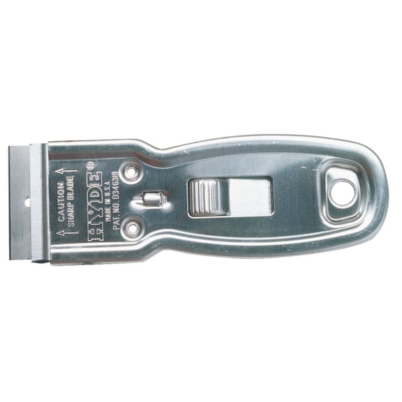 Hyde Glass Scraper, Flexible, 1-1/2", Steel 13000