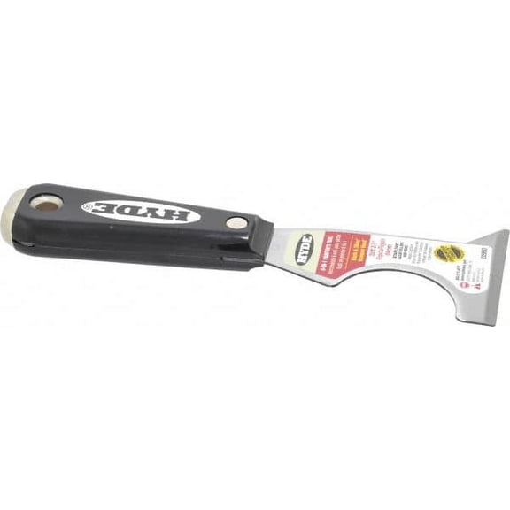 Hyde Tools 2980 Taping Knife: High Carbon Steel, 2-1/2" Wide Stiff, Nylon Handle