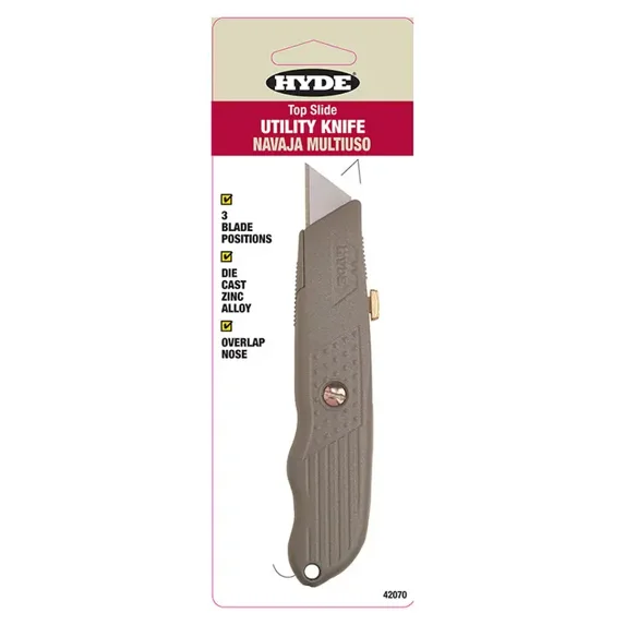 Hyde Top Slide Utility Knife 42070