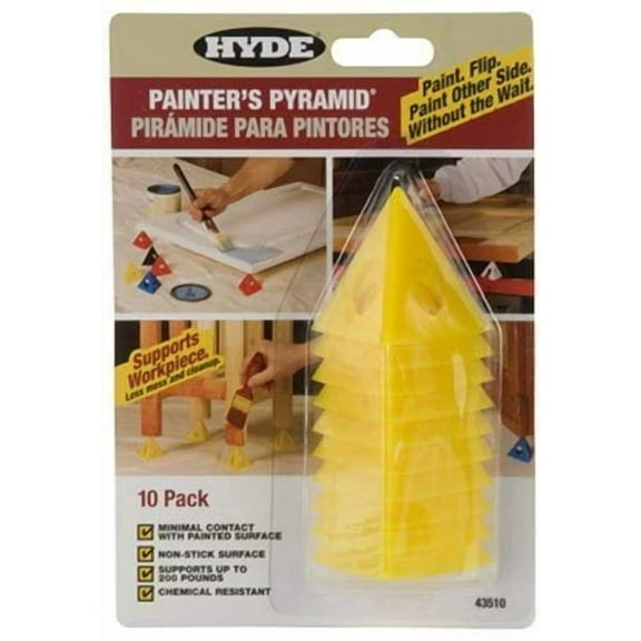 Hyde Tools 43510 Painters Pyramid 10 Pack, 1 Pack, Yellow