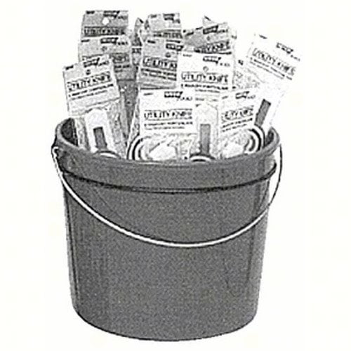 Hyde Tools 49697 18-Millimeter Paint Pail of 25 Snap-Off Knives, Assorted Colors