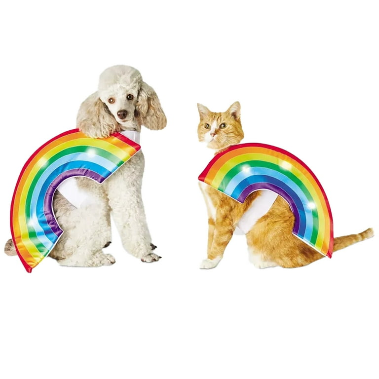 Dog rainbow costume best sale