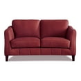 thumbnail image 1 of Hydeline Aria Top Grain Leather Loveseat, Cranberry Red, 1 of 5