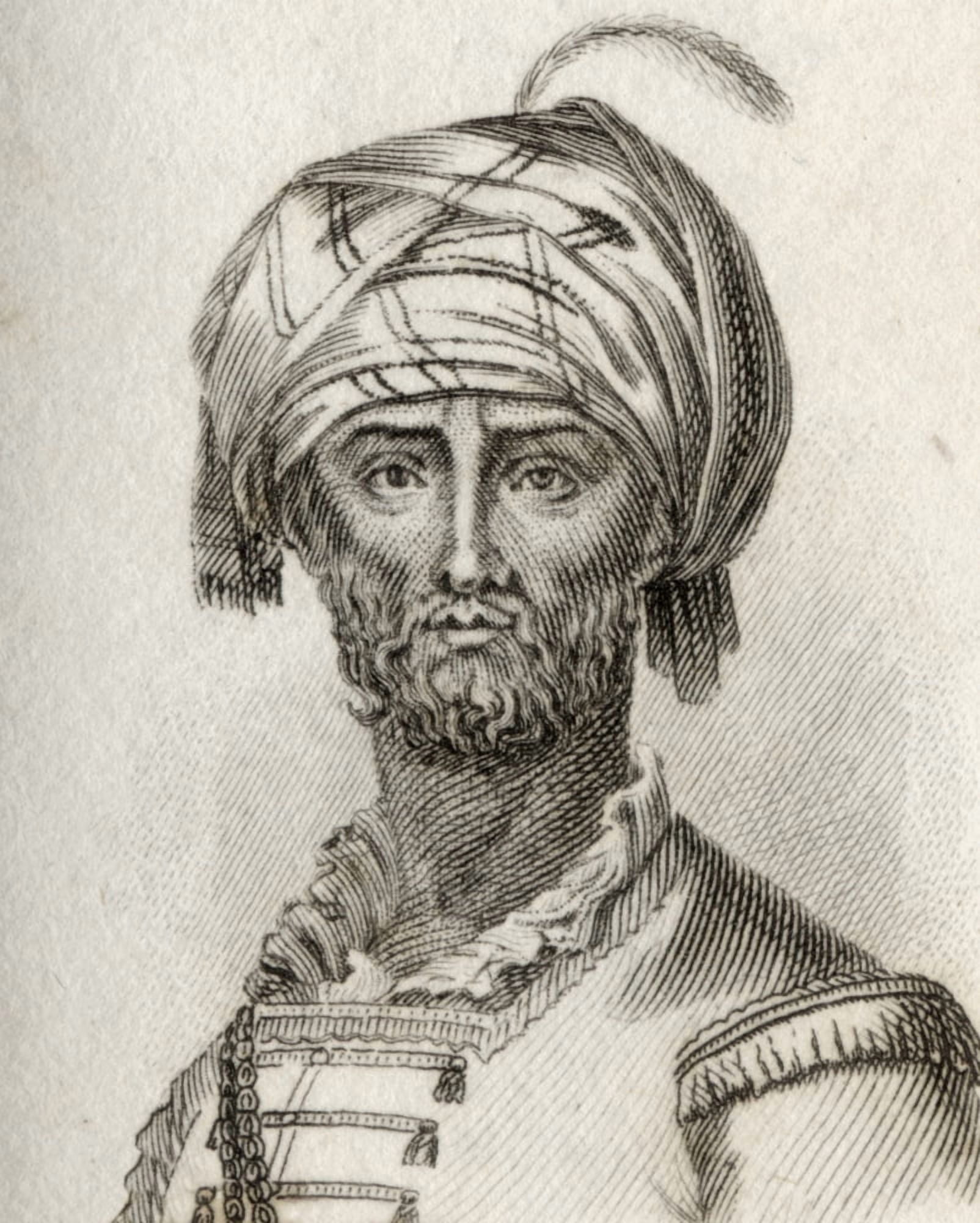 Hyder-Ali Or Haidar Ali 17221782 Indian General And Sultan Of Mysore Engraved By JWCook Canvas Art - Ken Welsh Design Pics (13 x 16)