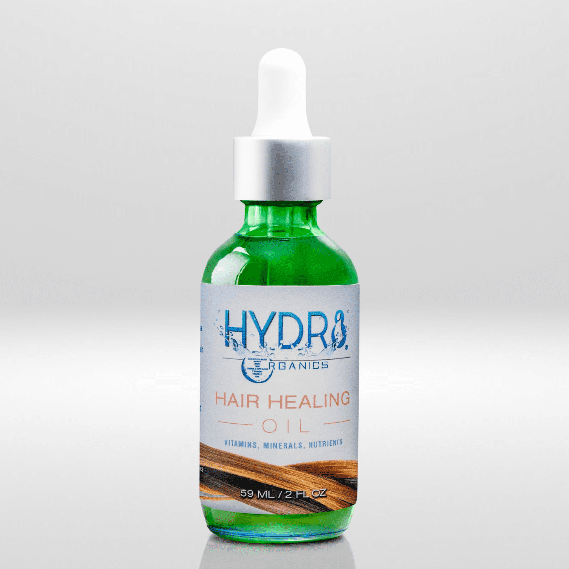 Hydr8 Organics Healing Hair Oil for Men & Women, Scalp Relief to Hair & Beard, 8 Vitamins & Minerals