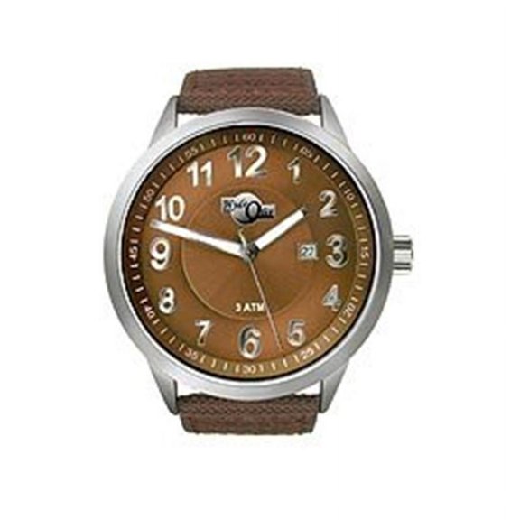 HydrOlix Three-Hand Brown Web Fabric/Brown Dial Men's watch #XA00215